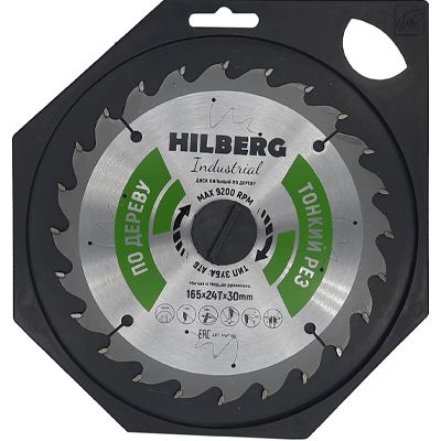 Диск_Hilberg Industrial Дерево 165х1,6х24Тх30 мм