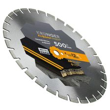 Алмазный сегментный диск Kronger 500x3,5/2,5x12x25,4-28 F4 Asphalt - фото 1