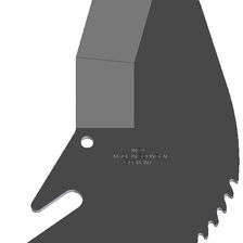 Запасное лезвие для ножниц Zenten 5063-1 (63 мм) - фото 1