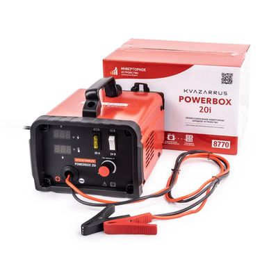 Инверторное зарядное устройство FoxWeld KVAZARRUS PowerBox 20i, цветная коробка - фото 1