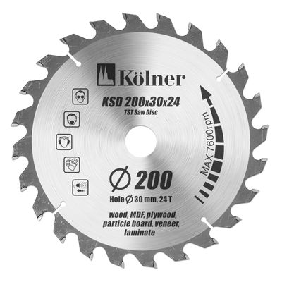 Пильный диск KOLNER KSD 200x20/30x24