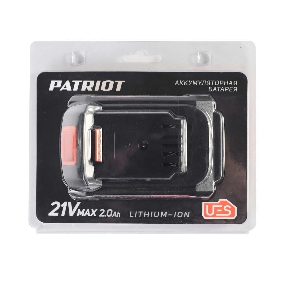 Батарея аккумуляторная PATRIOT PB BR 21V(Max) Li-ion UES / 2,0Ah / тонкая зарядка - фото 7