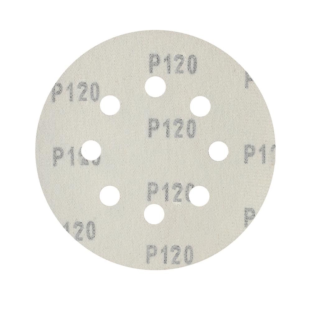 Круг шлифовальный на липучке PATRIOT, 125мм, Р120, 8 отверстий, 5 шт, диск абразивный - фото 2