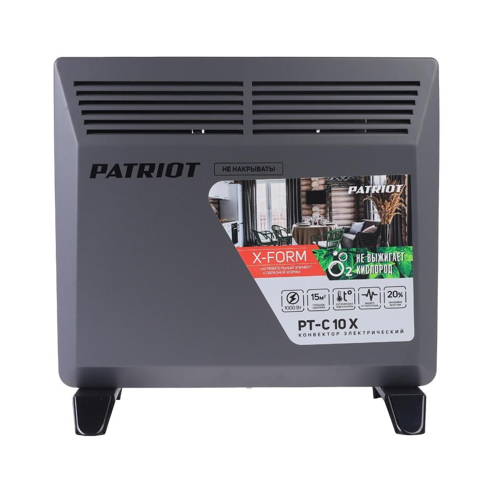 Конвектор электрический PATRIOT PTC 10 X, 1000Вт, 2 режима - фото 5