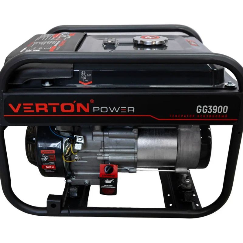 Генератор бензиновый VERTON POWER GG3900 (2,8/3,2 кВт, 230В, 7л.с. 