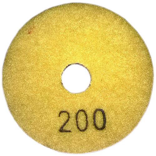 Круг алмазный шлифовальный гибкий Spektrum 200 грит / 100 мм (желтый)