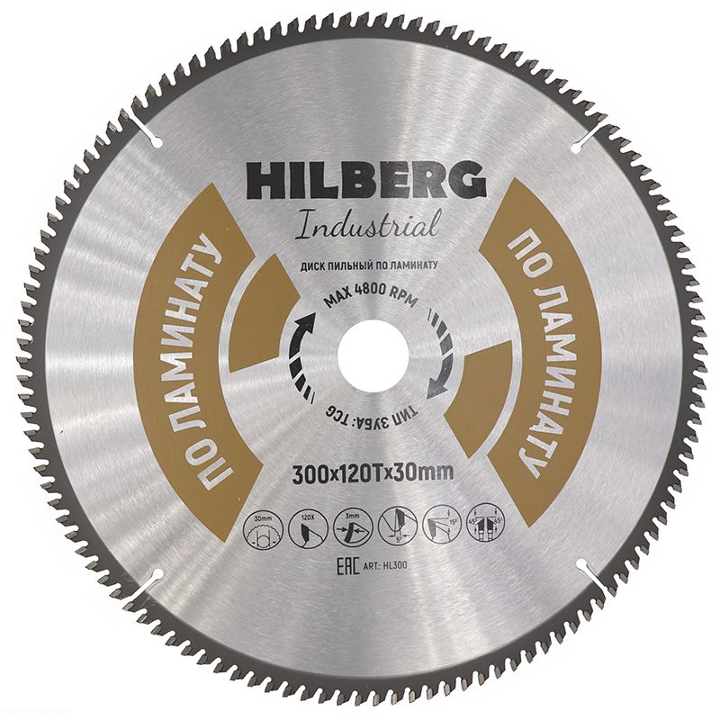 Диск пильный TD Hilberg Industrial 300x30x120T