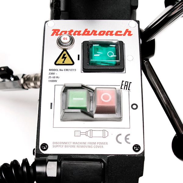 Станок рельсосверлильный Rotabroach RD-E (панель управления)