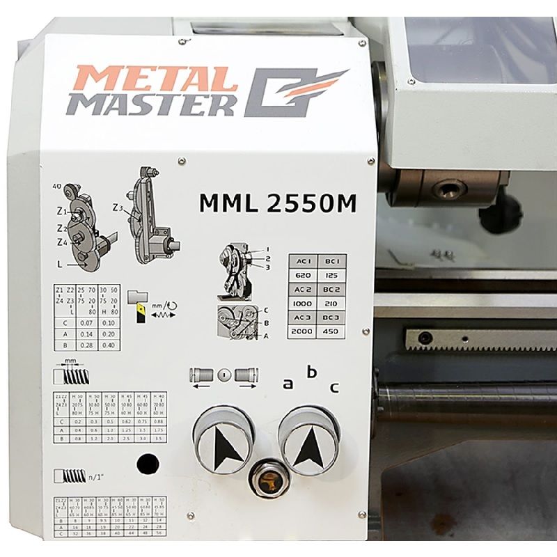 Станок токарно-фрезерный Metal Master MML 250x550 MV (конус задней бабки МК2)