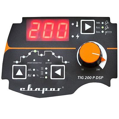 Сварочный инвертор Сварог PRO TIG 200 P DSP (W212) панель управления