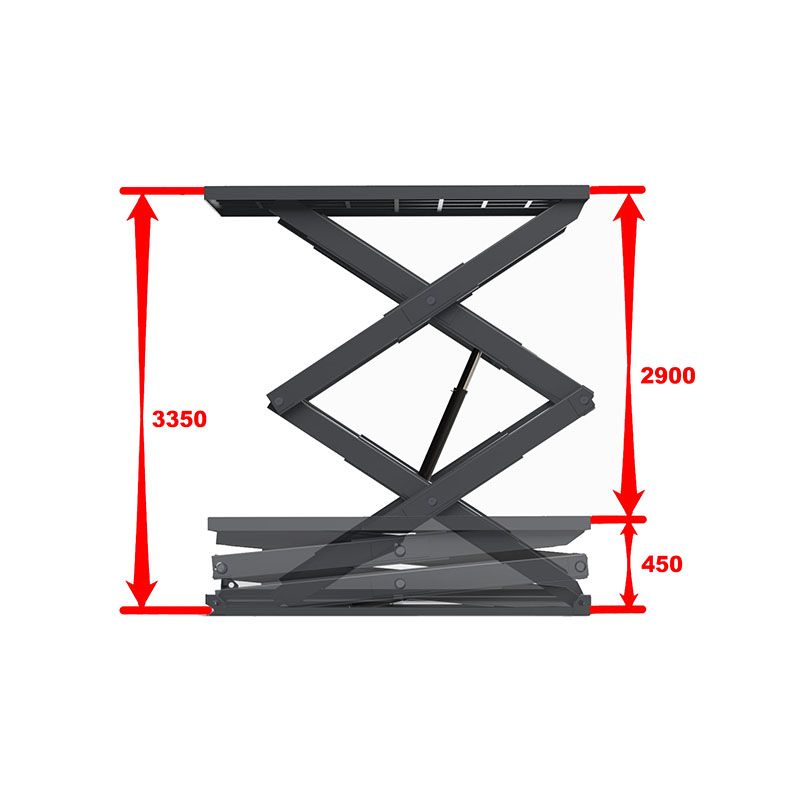 Гидравлический подъемный стол СПК Регион 2200х1300х2900 мм г/п 1500 кг двухножничный