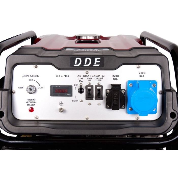 Бензиновый генератор DDE DPG10551E (панель управления)Бензиновый генератор DDE DPG10551E