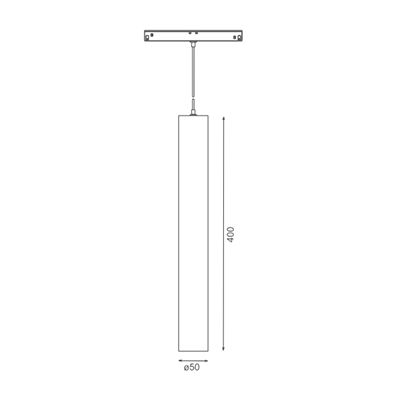 Трековый подвесной светильник Sundex 10Вт CRI90 3000К гр. 24° IP20 NO DIM 48B белый точечный