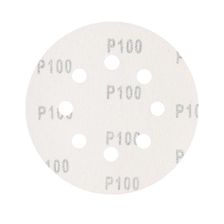 Круг шлифовальный на липучке PATRIOT, 125мм, Р100, 8 отверстий, 5 шт, диск абразивный - фото 2
