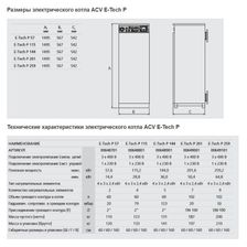 Электрический котел Acv E-TECH P 144 характеристики