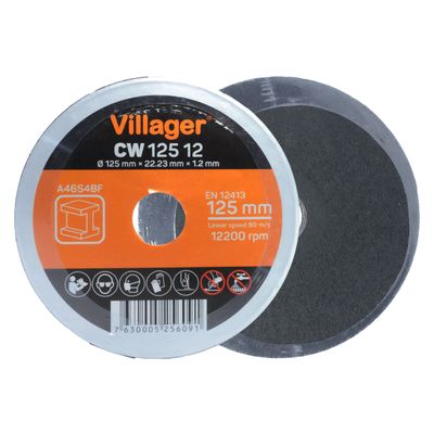 Отрезной диск по металлу Villager Cw 125-12 23771 1 шт. (Диск на болгарку Вилладжер) 125 мм