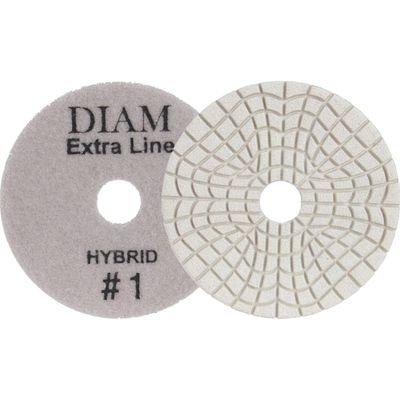 Алмазный гибкий шлифовальный круг серый Step-3 100x3 #1 DIAM Extra Line Hybrid (сухая/мокрая)
