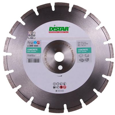 Алмазный отрезной диск Distar 1A1RSS/C1-W 300x2,8/1,8x9x25,4-18 F4 Bestseller Concrete