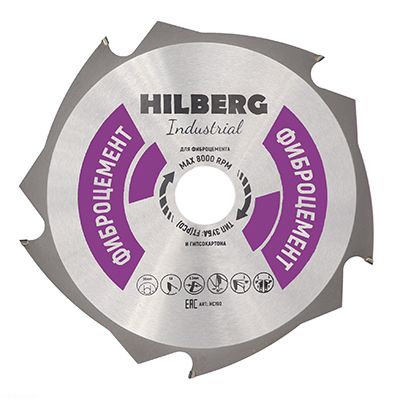 Диск пильный по фиброцементу TD Hilberg Industrial 165x20x5T