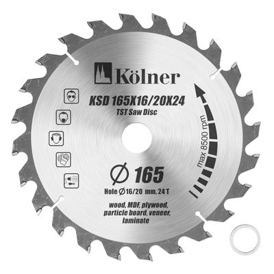 Пильный диск KOLNER KSD 165х16/20x24