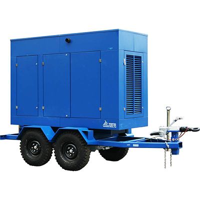 Дизельный генератор ТСС АД-120С-Т400-1РМ19 (2 ст. автоматизации, РПМ на прицепе) 120 кВт