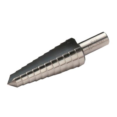Ступенчатое сверло CIMCO HSS с диаметрами 4-12 мм, макс. глубина сверления 5 мм, хвостовик 6 мм
