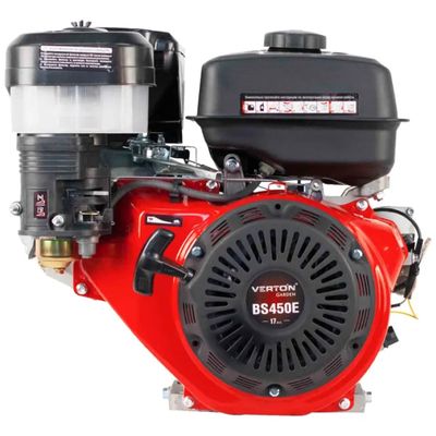 Двигатель VERTON GARDEN BS-450E (445 см3,12.5кВт/17л.с,d вала 25мм,V 6 л. ручн/эл. зап) - фото 1