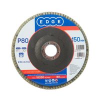 Круг лепестковый торцевой Edge 150х22,23мм / P80 / шлифовальный диск / абразив - фото 1