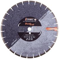 Круг алмазный отрезной сегментный DIAMAL 400x10x25.4 мм (асфальт и бетон)  
