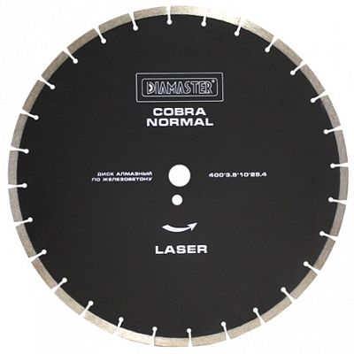 Алмазный диск по железобетону COBRA Normal d 400 мм