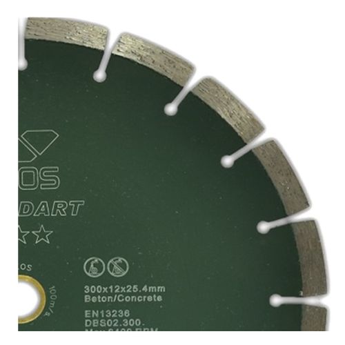 Диск алмазный сегментный (бетон) KEOS Standart 300x25,4x20 мм (лазерная сварка)