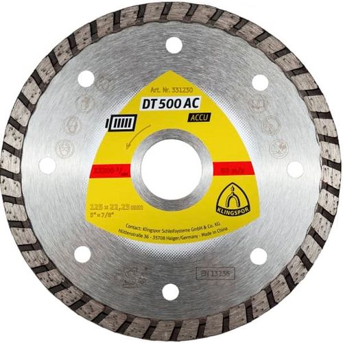 Алмазный отрезной диск KLINGSPOR 115x1,9x22,23/GRT/7/S/DT/SUPRA/DT500AC