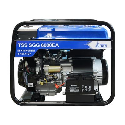 Бензогенератор TSS SGG 6000 EA (вид сбоку)