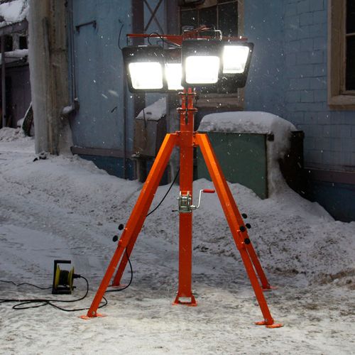 Осветительная мачта СПС-Р 9 м LED 4x200 (оранжевая)