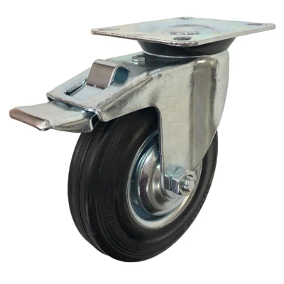 Промышленное колесо поворотное с площадкой и тормозом SCb 85 (250мм