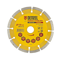 Алмазный диск Denzel 150х22,2 мм (сегментный сухое резание)