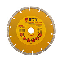 Алмазный диск Denzel 180х22,2 мм (сегментный сухое резание)