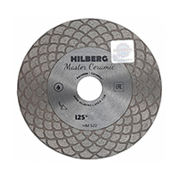 Диск алмазный сплошной ультратонкий Hilberg Master Ceramic 125х25х25,4 мм
