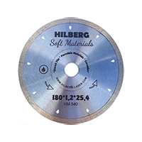 Диск алмазный Hilberg Сплошной Hyper Thin d 180 мм
