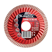 Алмазный диск MATRIX Турбо Extra 115х22,2 мм (сухая резка)