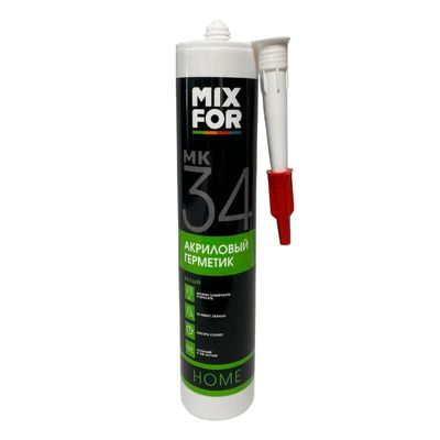Герметик MIXFOR МК34 Acrylic Sealant 260мл белый - фото 1